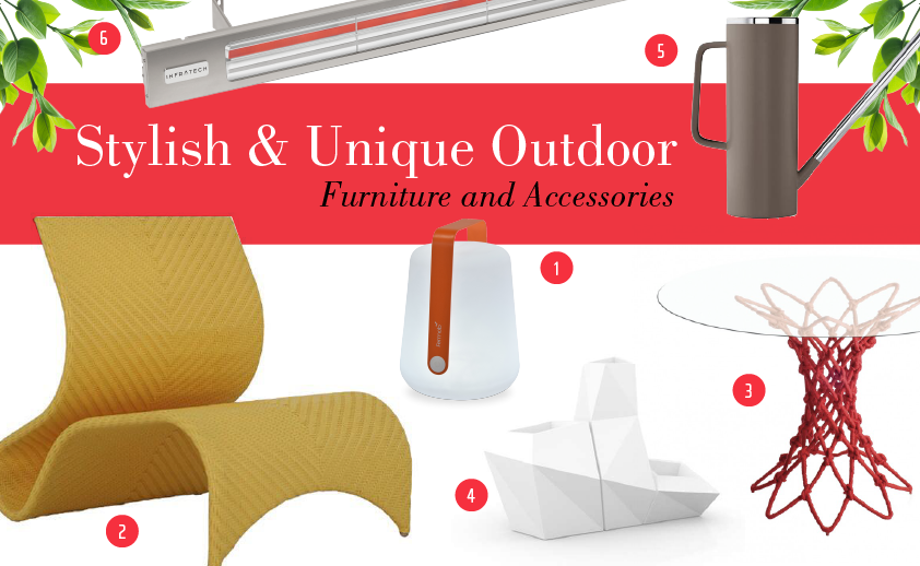 6 Stylish and Unique Outdoor Furniture and Accessories for any Outdoor Living Design