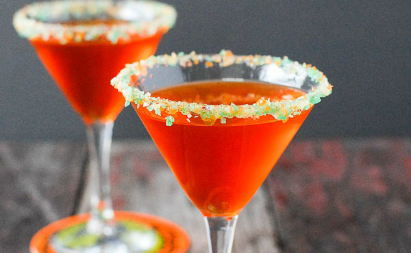 candy corn cocktails