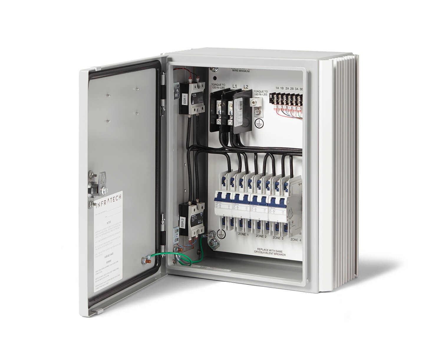 Solid State Controls – Solid State Relay Panel – open side Solid State Controls – Solid State Relay Panel – open side